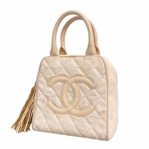CHANEL Pink Canvas Bag